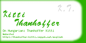 kitti thanhoffer business card